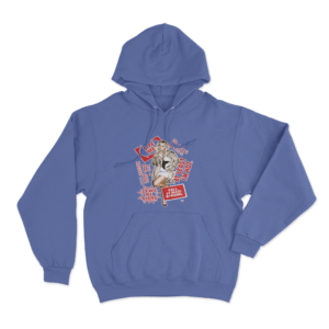 Bad Girl Collage Hoodie Blue 2