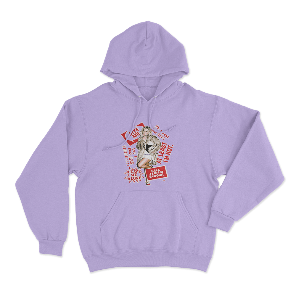 Bad Girl Collage Hoodie Purple Bad Girl Collage Hoodie Purple 2