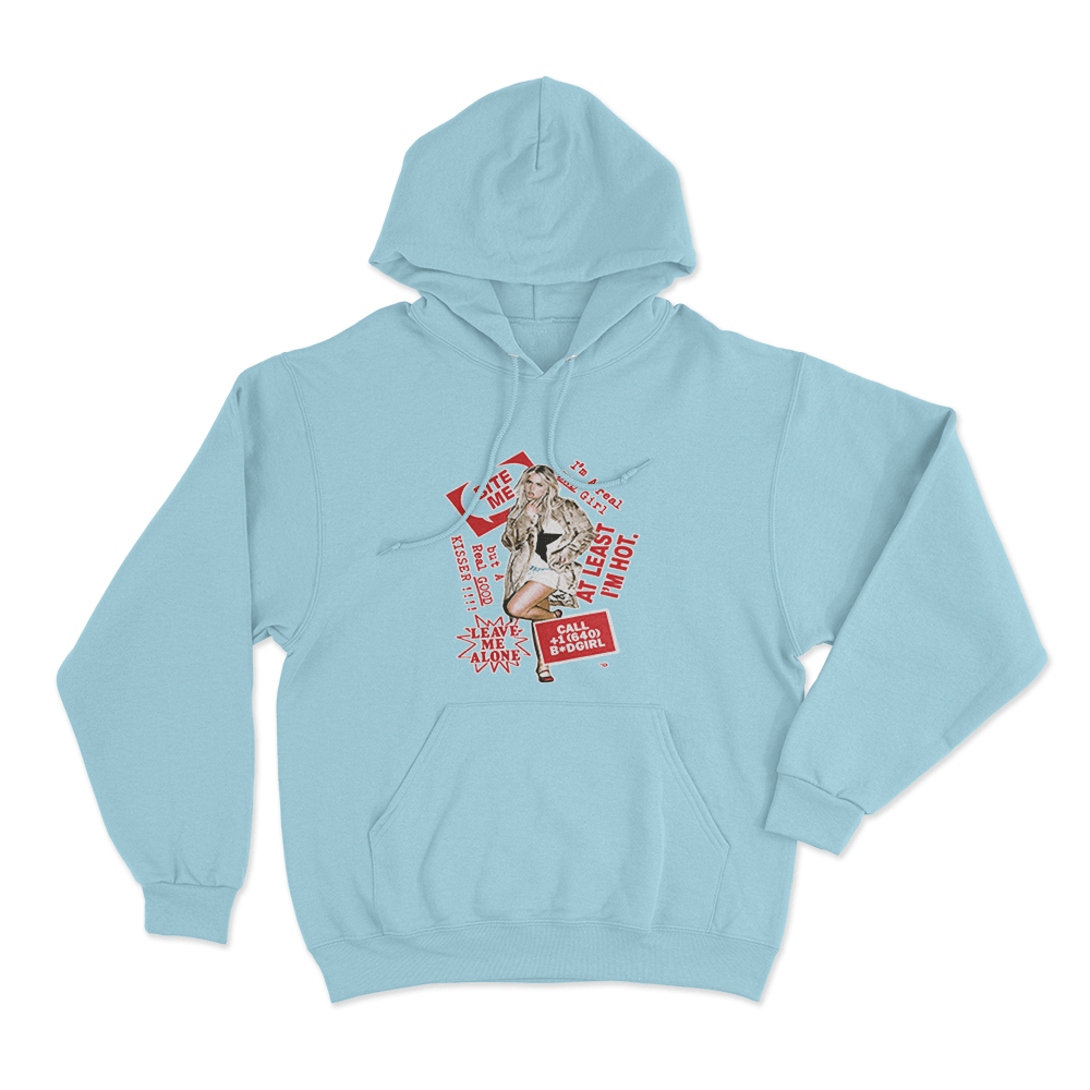 Bad Girl Collage Hoodie Sky Blue Bad Girl Collage Hoodie Sky Blue 2