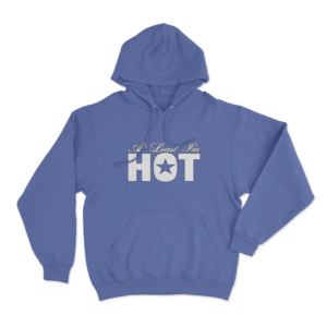 Hot Text Hoodie Blue 1