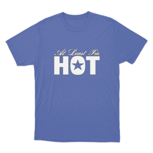 Hot Text T Shirt Blue