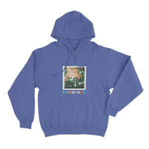 Polaroid Portrait Hoodie Blue 1