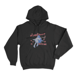 Star Girl Graphic Hoodie Black
